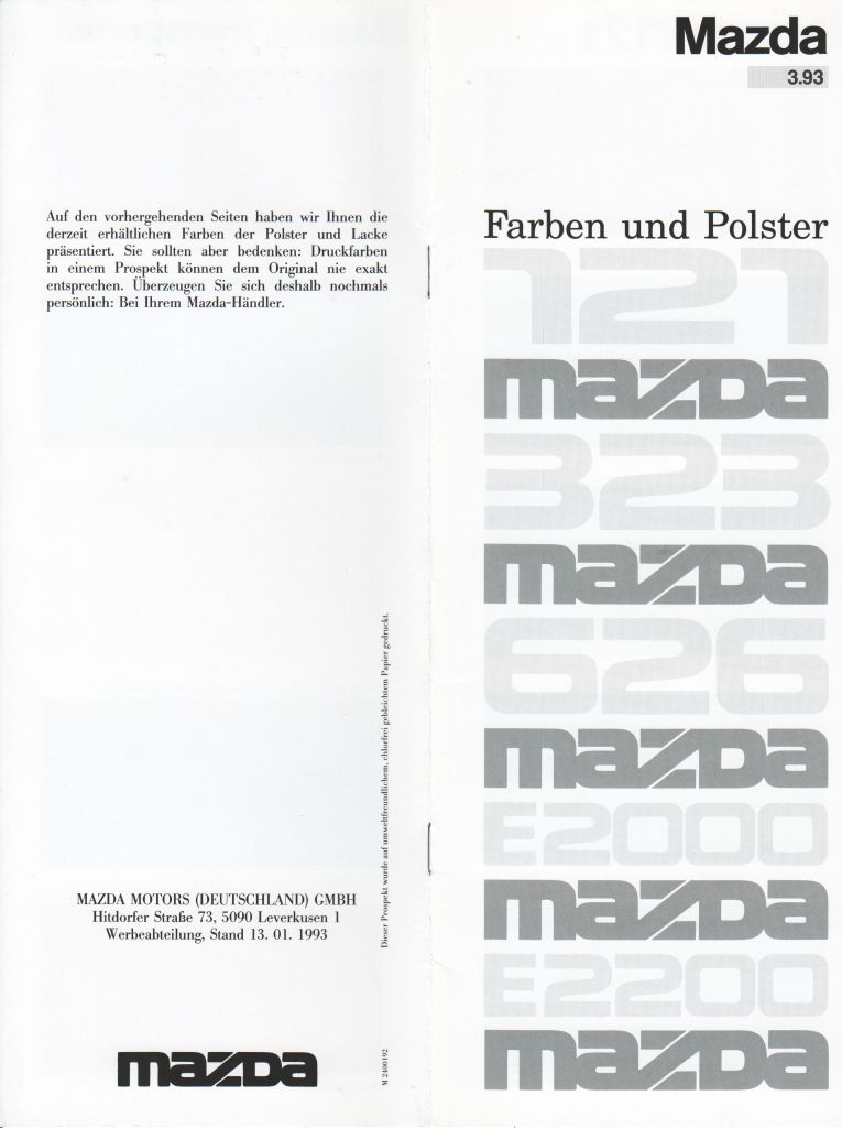 Farben und Polster 93-3 Cover