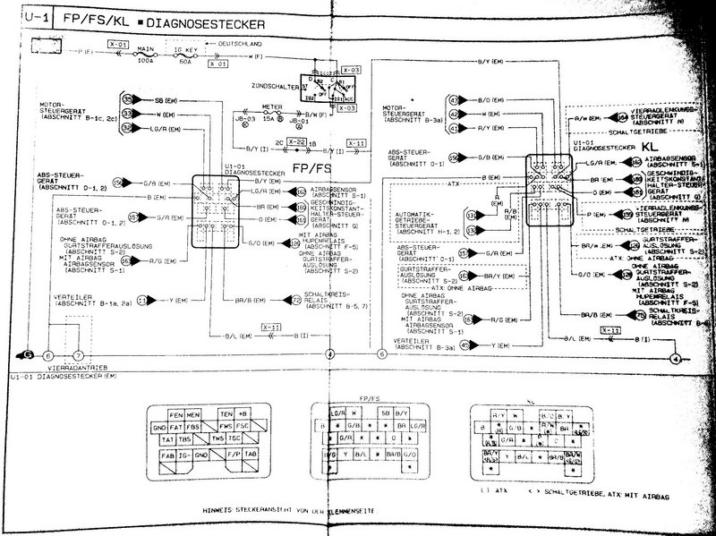 Mazda_626_GE_Verkabelungsdiagramm_Diagnosebuchse_7-94